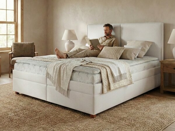 Postel boxspring s úložným prostorem SOLO plocha spaní 160x200