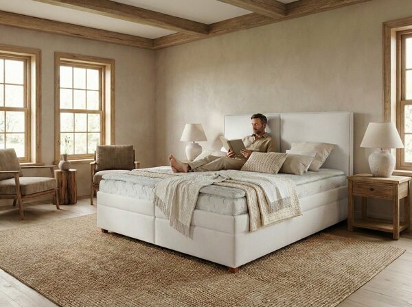 Postel boxspring s úložným prostorem SOLO plocha spaní 160x200