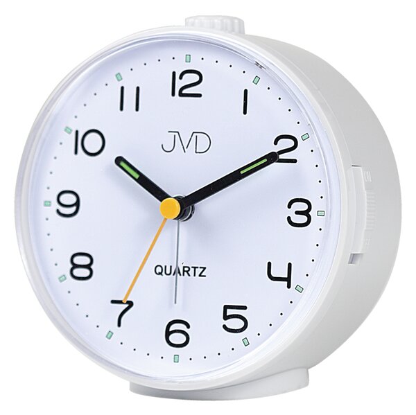 JVD Analogový bílý ručkový budík JVD SRP1050.2