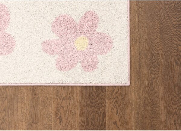 Růžový/slonovinový dětský koberec 80x150 cm Dazzy Rose – FD