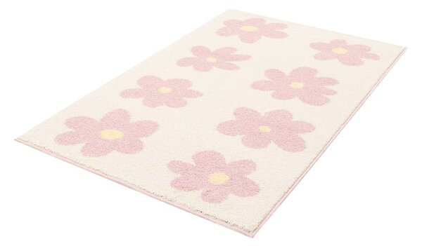 Růžový/slonovinový dětský koberec 80x150 cm Dazzy Rose – FD