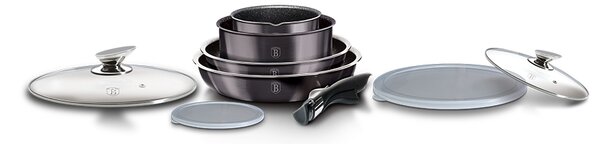 Sada nádobí s odnímatelnou rukojetí 9 ks Carbon PRO Line