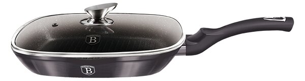 Pánev grilovací s mramorovým povrchem a poklicí 28 cm Carbon PRO Line