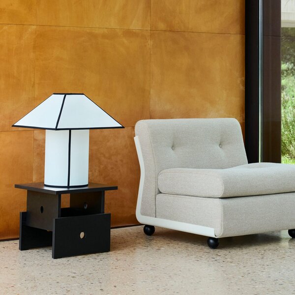 Stolní lampa HAY, Ava, Bílá, Obývací pokoj, Plast, Design