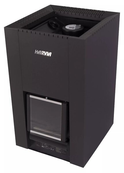 Harvia saunová kamna na dřevo Linear 22 black 26,1 kW