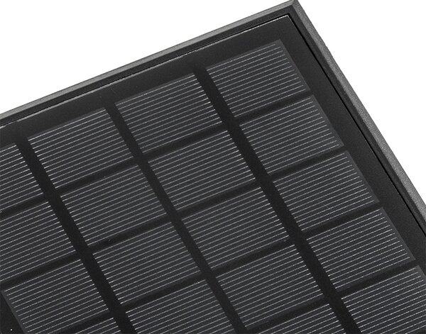 Venkovní stojací lampa černá 40 cm sstmívacím světlem asenzorem na solární pohon - Charlotte
