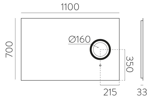 ACB Iluminacion Nástěnné LED zrcadlo OLTER, š. 110 cm, 61W + 14W, CRI90, IP44, 5x zvětšovací