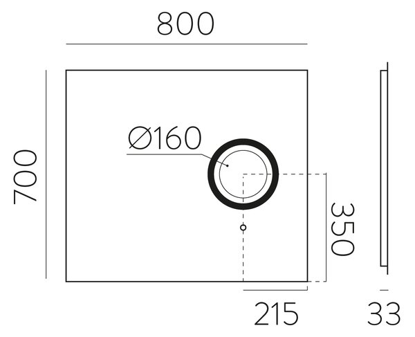 ACB Iluminacion Nástěnné LED zrcadlo OLTER, š. 80 cm, 5OW + 14W, CRI90, IP44, 5x zvětšovací