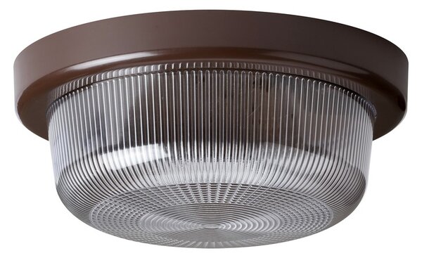 OSMONT ELE50016 ELEKTRA 3 L stropní/nástěnné průmyslové plastové svítidlo hnědá / čirá IP54 60W E27