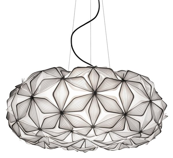 Závěsná svítidlo Slamp, C'EST LA VIE, stmívatelné, Černá, Obývací pokoj, Plast, Design
