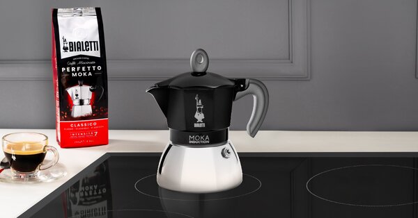 Bialetti New Moka Indukce černá (různé velikosti) Objem v⁠ porcích: 6 porcí