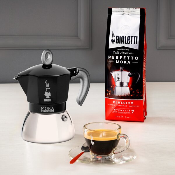 Bialetti New Moka Indukce černá (různé velikosti) Objem v⁠ porcích: 6 porcí
