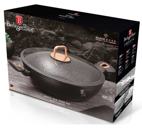 Pánev WOK s poklicí 30 cm Black Rose Collection