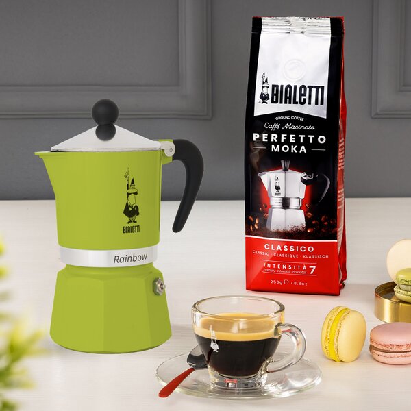 Bialetti Rainbow zelená 6 porcí