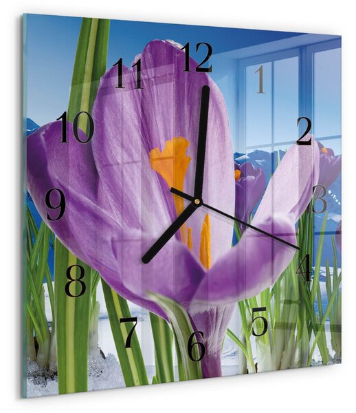 Skleněné hodiny na stěnu Jaro zskc-30x30-00175567
