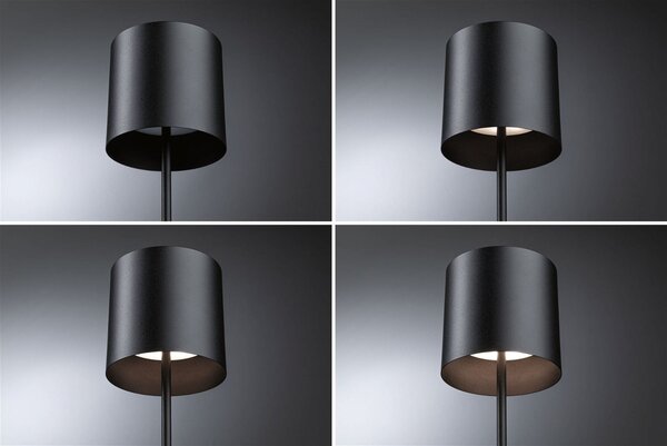 P 76998 Nabíjecí bateriové svítidlo Tuni IP44 2700K černá mat - PAULMANN