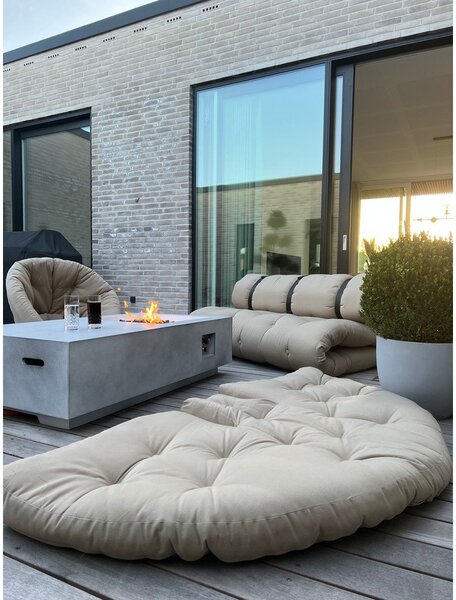 Bílé rozkládací křeslo vhodné do exteriéru Karup Design Design OUT™ Nido White