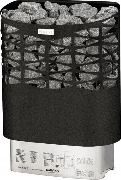 Narvi saunová kamna elektrická NSE 600 Black, black