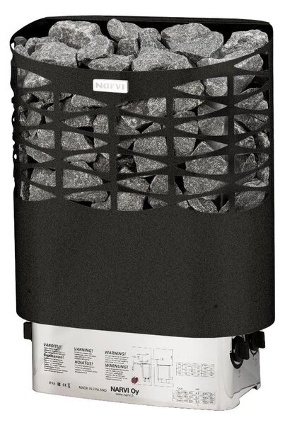 Narvi saunová kamna elektrická NS 450 Black, black