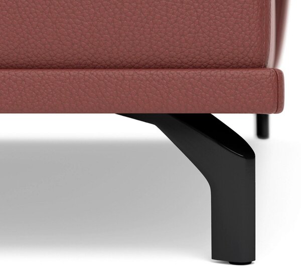 ROHOVÁ SEDAČKA, kůže, červenohnědá Sit & More - Sedací soupravy, Online Only