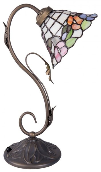 Stolní Tiffany lampa Blooming – 32x20x48 cm