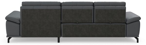 ROHOVÁ SEDAČKA, kůže, černá Sit & More - Sedací soupravy, Online Only