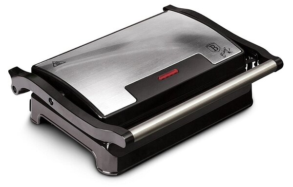 Kontaktní gril s nepřilnavým povrchem 700 W Black Silver Collection