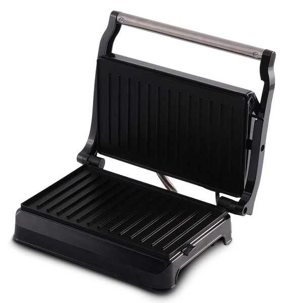 Kontaktní gril s nepřilnavým povrchem 700 W Black Silver Collection
