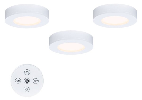P 92127 LED podskříňkové svítidlo Batuno 3x2,1W 70mm 230/24V bílá - PAULMANN