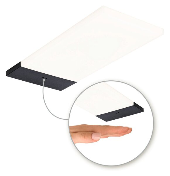 P 92123 LED podskříňkové svítidlo Bredo s čidlem 3ks sada 3000K 3x2,5W 80x190mm 230/12V černá - PAULMANN