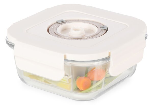 Compactor skleněná vakuovací dóza na potraviny ASPIFRESH - S, 525 ML, 13,2x13,2x5,5(h) cm