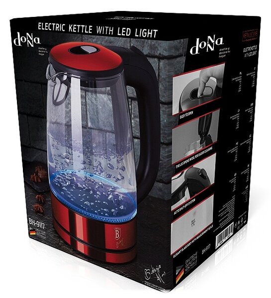 Rychlovarná konvice 1,7 l Burgundy Metallic Line