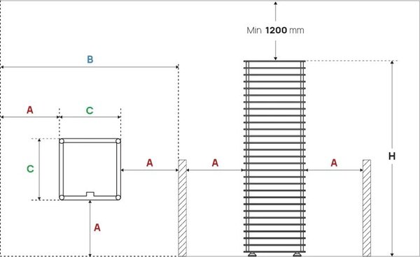 HUUM CLIFF saunová kamna elektrická, 6,0kW