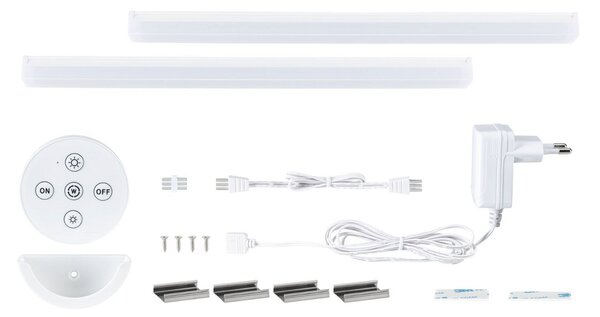 P 92128 LED podskříňkové svítidlo Barreo 2x3,3W 300x22mm 230/24V bílá - PAULMANN