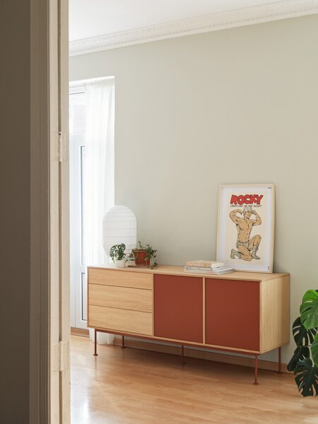 Komoda okoy 180 x 81 cm oranžová