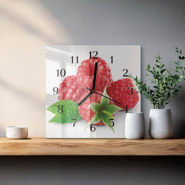 Skleněné hodiny na stěnu Maliny zskc-30x30-00175583