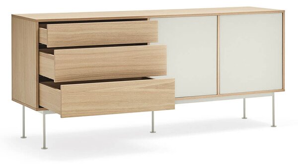 Komoda okoy 180 x 81 cm krémová