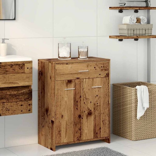 Koupelnová skříňka old wood 60 x 33 x 80 cm kompozitní dřevo