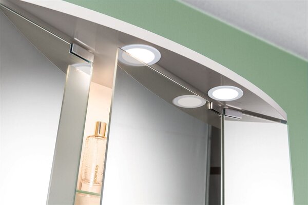 P 93120 LED vestavná nábytková svítidla 3ks sada kruhové 65mm 3x2,5W 230/12V 4000K bílá - PAULMANN