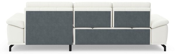 ROHOVÁ SEDAČKA, kůže, bílá Sit & More - Sedací soupravy, Online Only