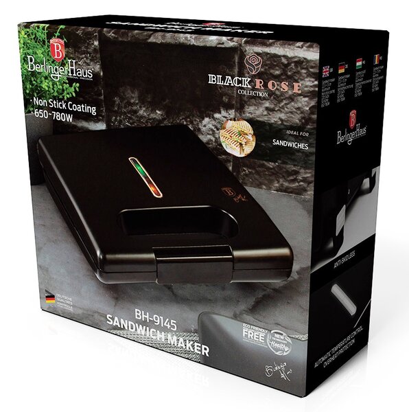 Toustovač sendvičovač s nepřilnavým povrchem Black Rose Collection