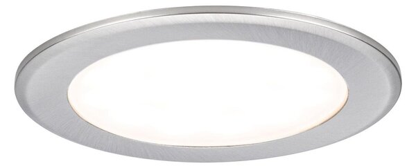 P 93116 LED vestavná nábytková svítidla 3ks sada kruhové 65mm 3x2,5W 230/12V 3000K kov kartáčovaný - PAULMANN