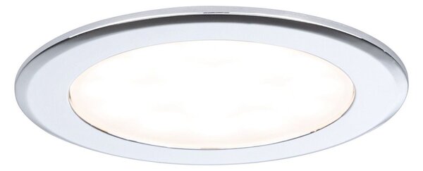 P 93118 LED vestavná nábytková svítidla 3ks sada kruhové 65mm 3x2,5W 230/12V 3000K chrom - PAULMANN