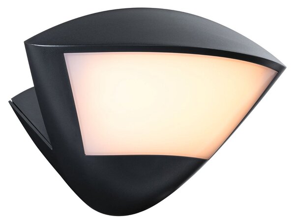 P 94864 LED venkovní nástěnné svítidlo Smart Home Zigbee 3.0 Skyla pohybové čidlo neláká hmyz IP44 226x164mm CCT 10W 230V antracit hliník - PAULMANN