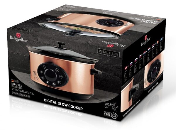 Pomalý hrnec s poklicí Slow Cooker 3,5 l Black Rose Collection