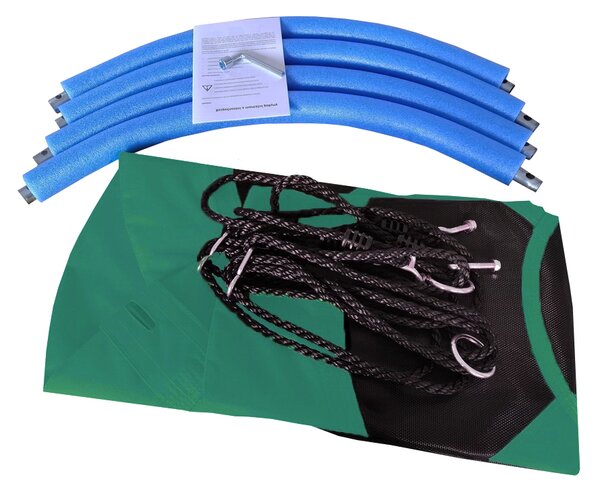 Aga Závěsný houpací kruh 110 cm Tmavě zelený