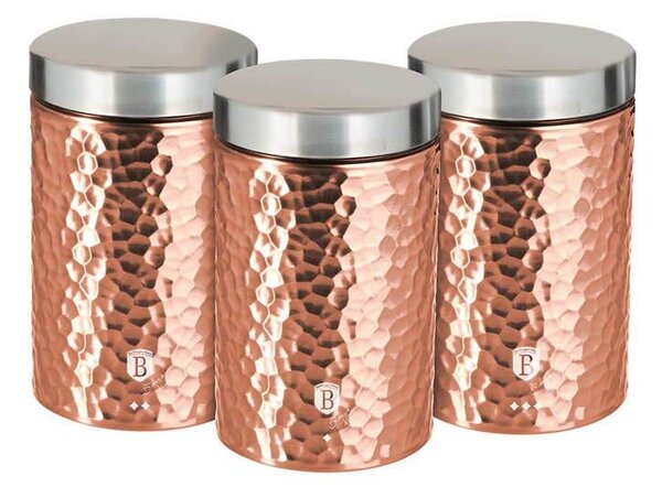 Dóza na potraviny sada 3 ks Primal Rosegold Metallic Line