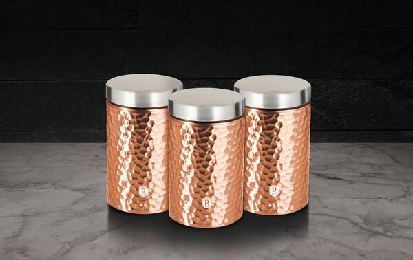 Dóza na potraviny sada 3 ks Primal Rosegold Metallic Line