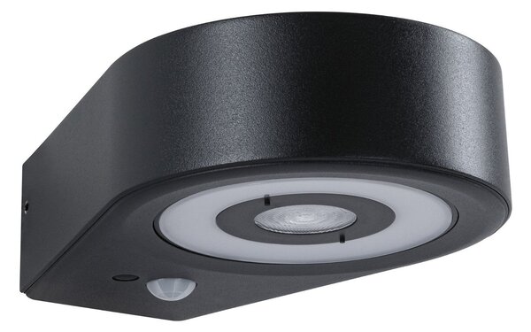 P 94865 LED venkovní nástěnné svítidlo Silma pohybové čidlo IP44 65x186mm 3000K 5,5 / 1x0,7W 230V antracit hliník - PAULMANN