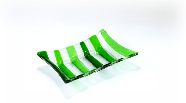 BDK-GLASS Skleněné mísy ETHNIK - zelené Rozměr: 19x14cm